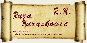 Ruža Murašković vizit kartica